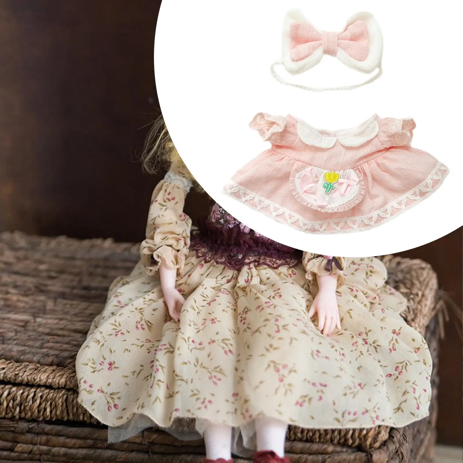 Mini 15cm Doll Dress Cosplay Lovely Cute Doll Clothes for 17cm Pendant Dolls Little Girls Gift Pretend Play Toy Scene Photo Prop