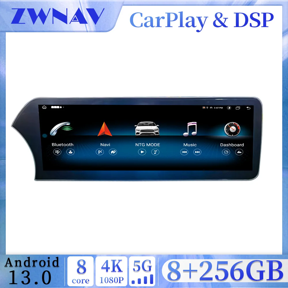 

14.9-inch For Mercedes Benz C GLC W205 C200 C260 C300 Car Radio Stereo AndroidAuto GPS Automotive Multimedia Carplay Head Unit