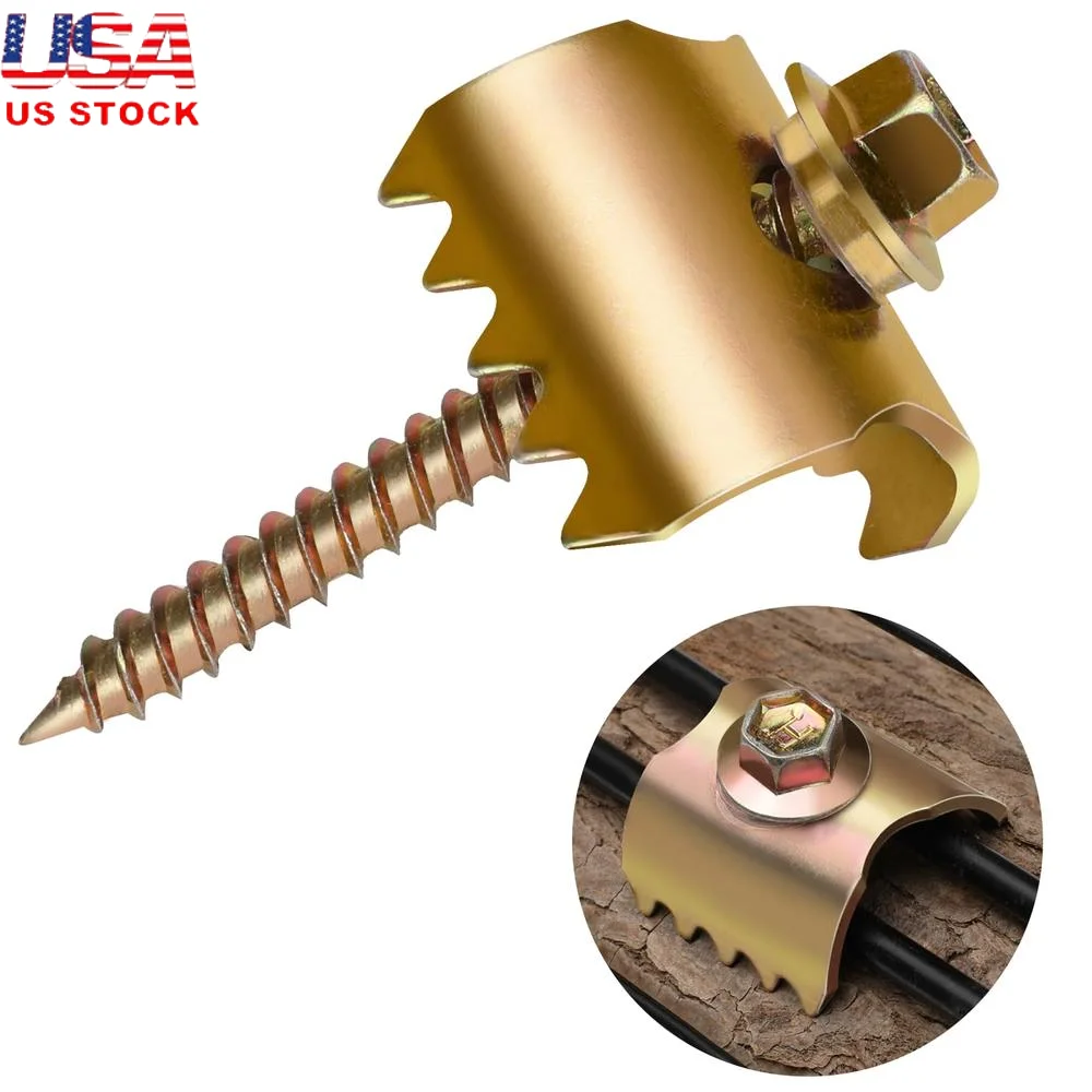 

200 PCS 2 Inch Wire Fencing Staples Heavy Duty Anti Rust Steel Fasteners Quick Install Reusable Storage Canister Sharp Grip