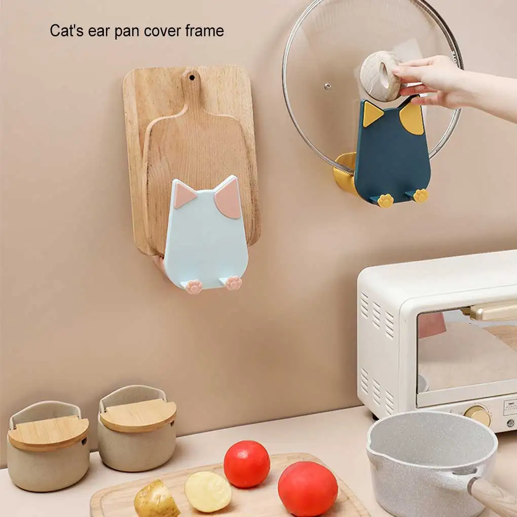 

Держатель крышки кастрюли, кухонная разделочная доска, органайзер, кухонный инструмент, сверхмощная подставка, органайзер, стеллаж для хранения шкафа