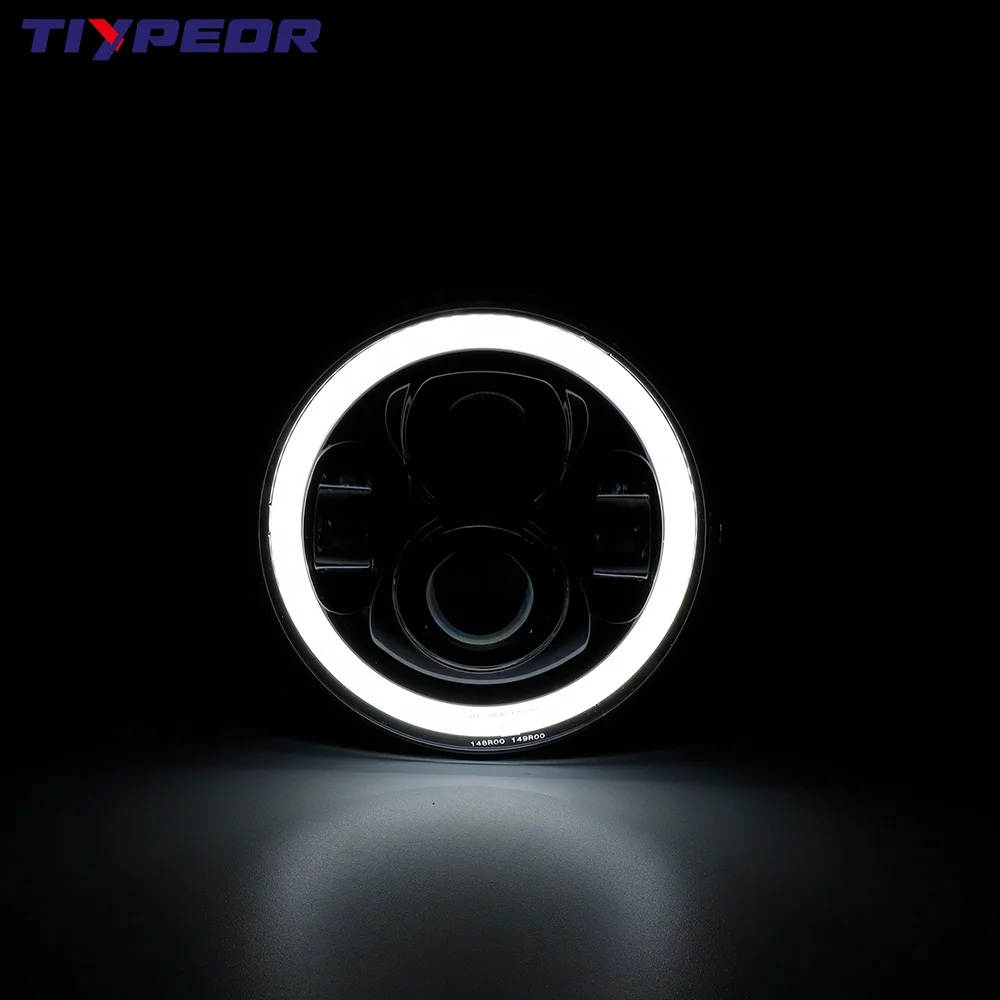 For Defender 90 110 Motorcycle Headlight Lighting System Accessories DOT E-MARK 7 Inch Light Emitting Diode Headlights view 4