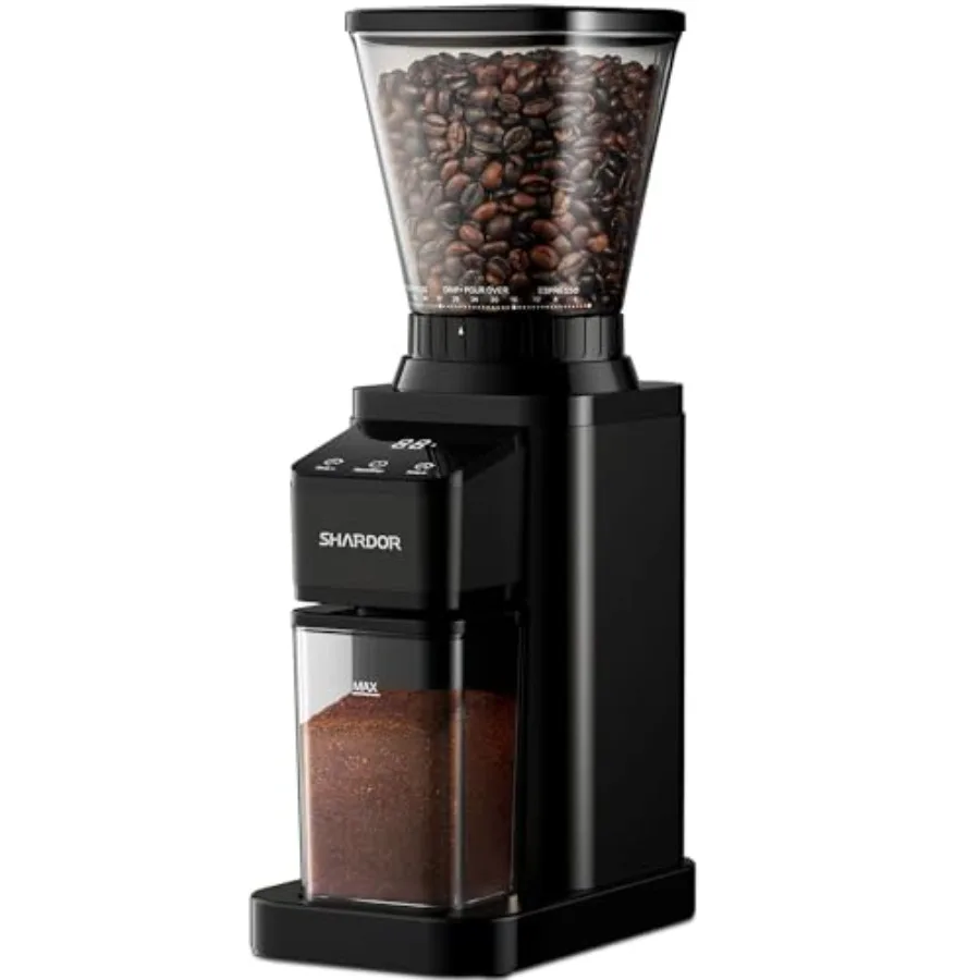 

Professional Conical Burr Coffee Grinder, Coffee Bean Grinder with 48 Grind Settings for Espresso, Drip and French Press, Upgra
