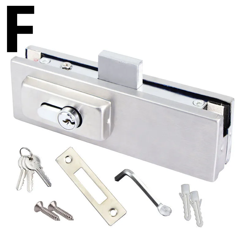 Imagem -05 - Frameless Glass Door Floor Lock Spring Clip 12 mm