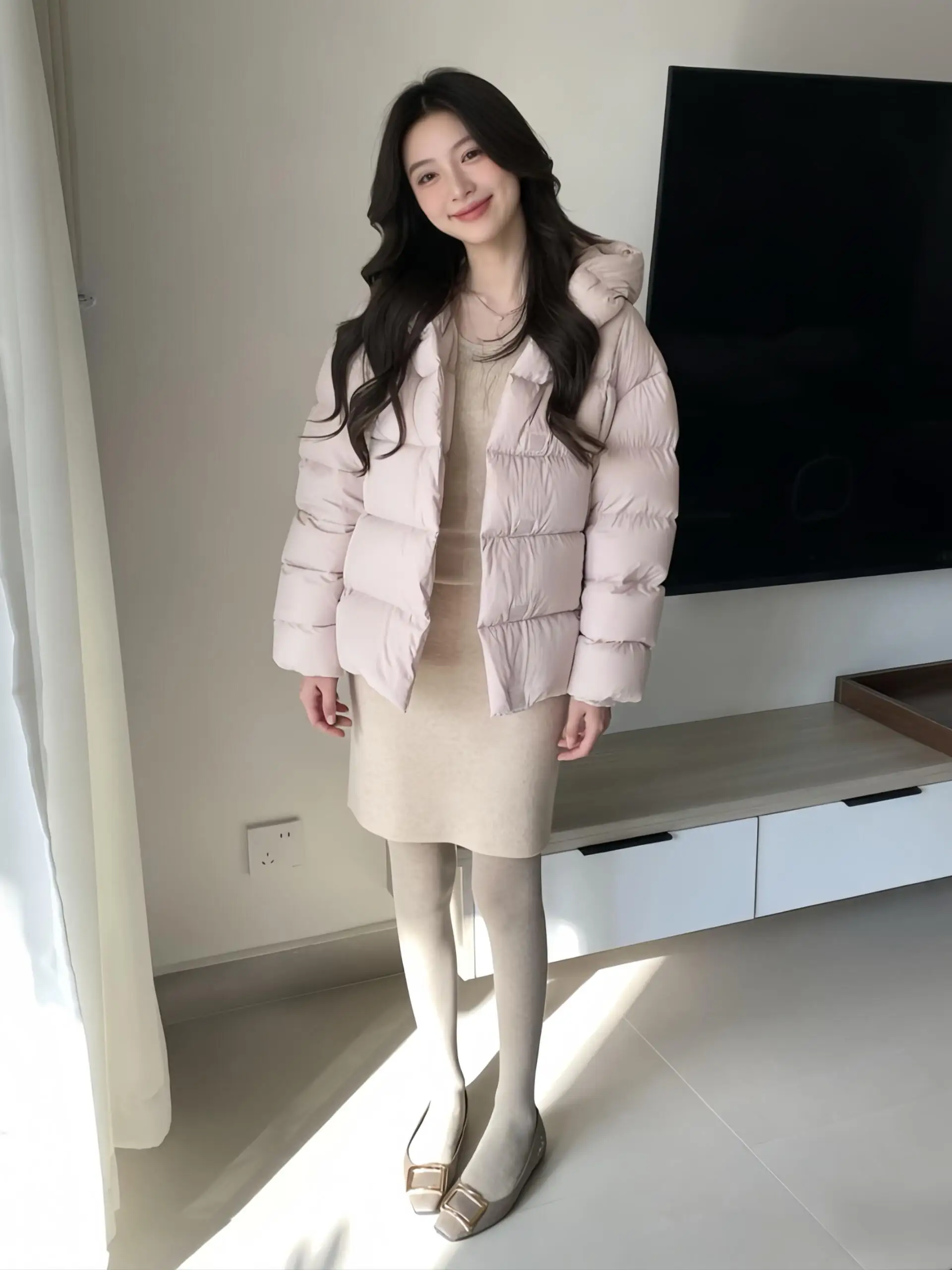 

High Quality Knitted Midi Skirt Retro Beige Women's Casual Fit Bodycon Skirt Spring Autumn New Style Versatile Half-length Skirt