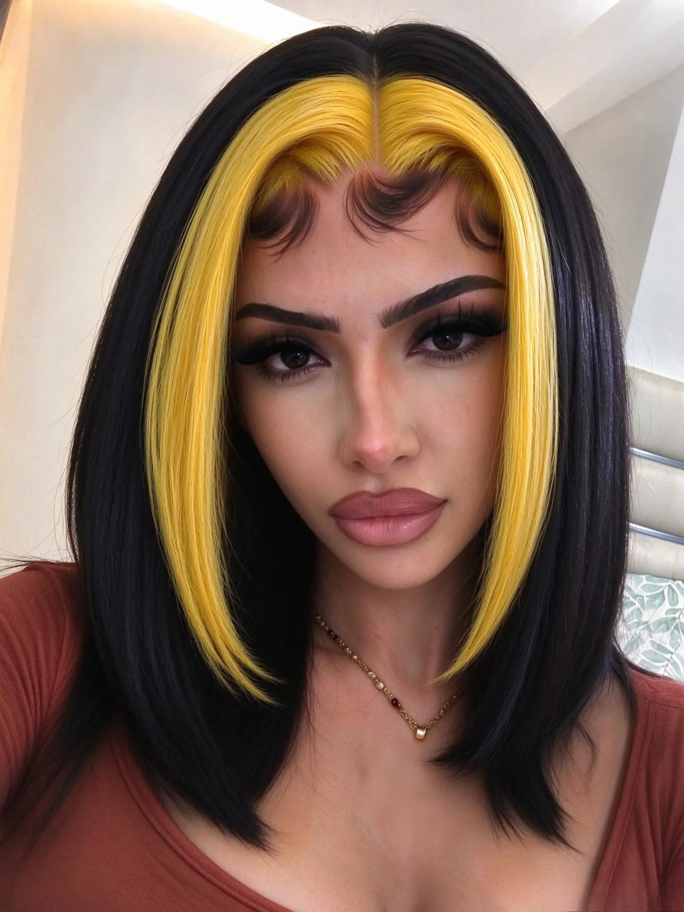 Black and Yellow 200% Density Short Bob Wigs Human Hair 13x4 HD Transparent Lace Front Wigs Human Hair Pre Plucked Bob Wig Straight Lace Front Wig with Baby Hair Glueless Wig for Women Daily Wear Beginner Friendly