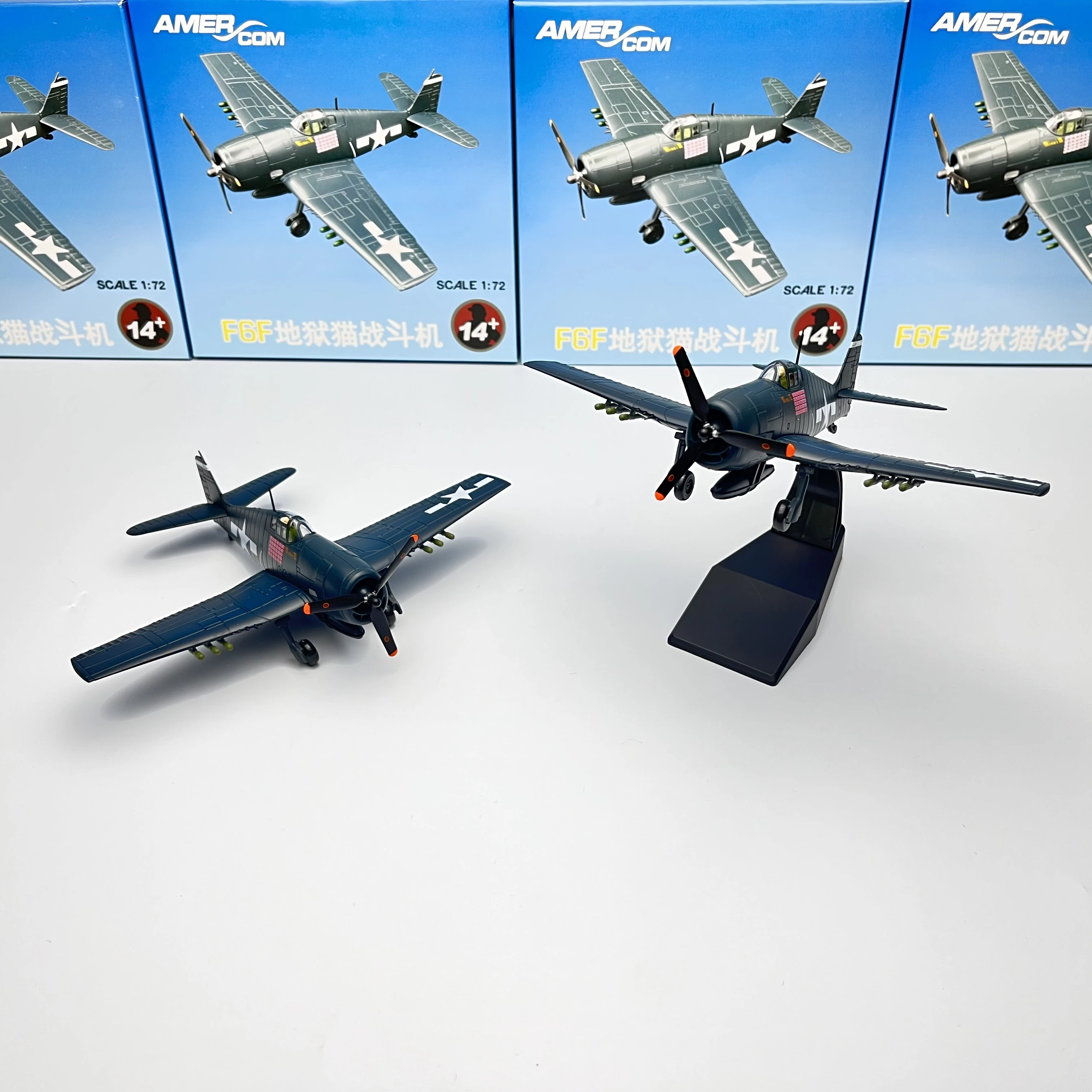 

1:72 масштаб 1:72 WWII США F6F Hellcat Fighter литой под давлением металлический самолет модель самолета детский подарок игрушка орнамент