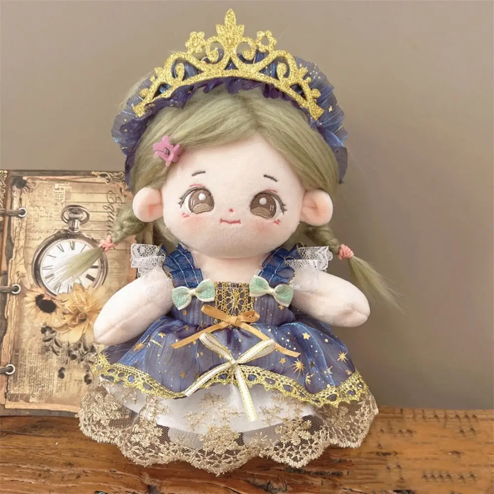 20cm Puppe Kleidung Lolita Dienst mädchen Kleidung mehrfarbige Miniatur Kleid Anzug Cosplay wechselnde Dressing Spiel Puppe Kopf bedeckung Kleid Set