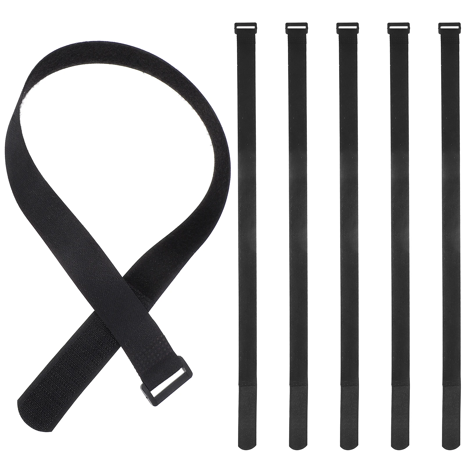 

6 Pcs Umbrella Garden Tie Outdoor Strap Fixing Straps Accessories Fixed Black Adjustable