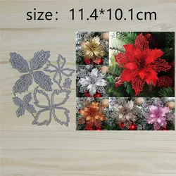 New 3D Red Flower Metal Cut Dies Stencils for Scrapbooking Stamp/Photo Album Decorative Embossing DIY Paper Cards