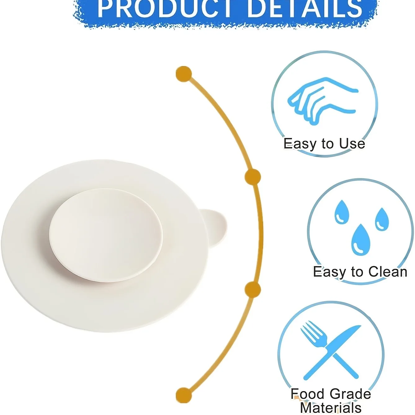 Desktop suction pad, random color, professional dish suction silicone coaster, non-slip double-sided suction cups for securing d