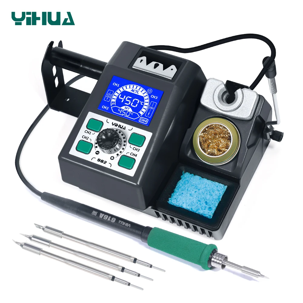 YIHUA 982 Rapid Heating C245 Soldering Iron Staion Welding Rework Station Born for Precision Soldering