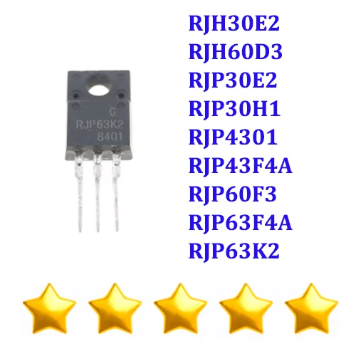 10 قطعة RJH30E2 RJH60D3 RJP30E2 RJP30H1 RJP4301 RJP43F4A RJP60F3 RJP63F4A RJP63K2 TO-220F SF10A400H جديد الأصلي #1