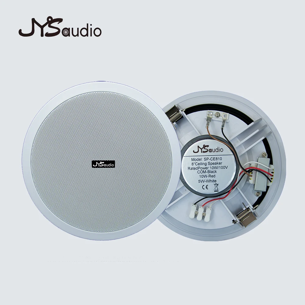 8 Polegada coaxial teto alto-falante amplificador gama completa alto-falante 360 som surround alta sensibilidade alimentado alto-falantes pa sistema