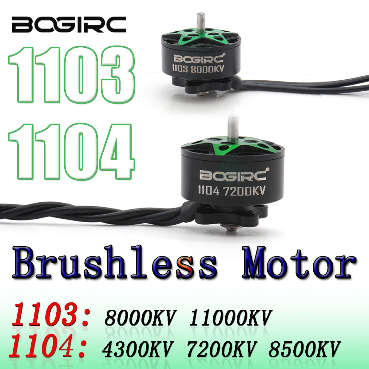 

Бесколлекторный мотор YSIDO RC FPV 1103 8000/11000KV, 1104 4300/7200/8500KV с валом 1.5 мм для радиоуправляемых FPV квадрокоптеров и гоночных дронов
