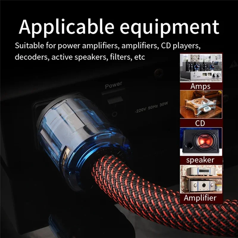 Latest Oxygen-Free Copper For Hi-Fi Power Cord, For Hifi Audio CD Player/Tube Player/Power Amplifier Connection Cable