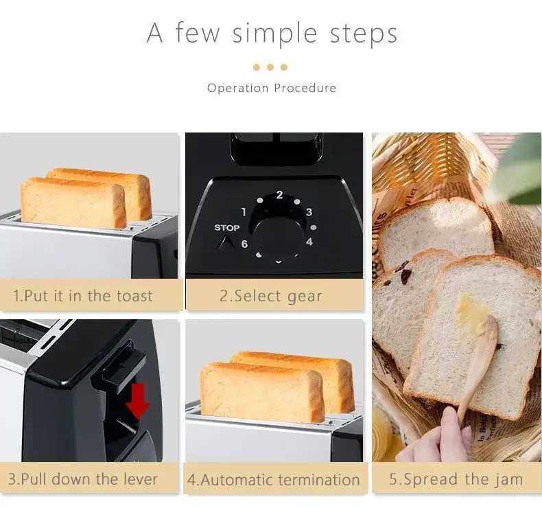 Toaster household automatic breakfast machine toaster toaster multifunctional