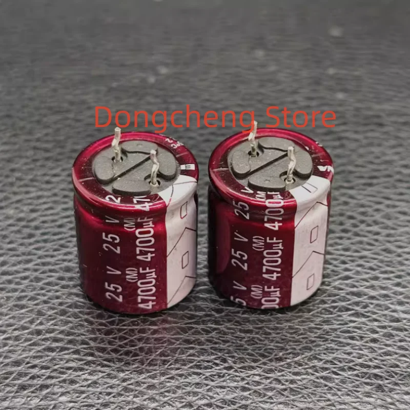 10PCS/20PCS ELNA 25V4700uF RW3 Series 18x20mm Purple Red Robe 105°C 4700uF/25V Short-Lead Fever Audio Electrolytic Capacitor