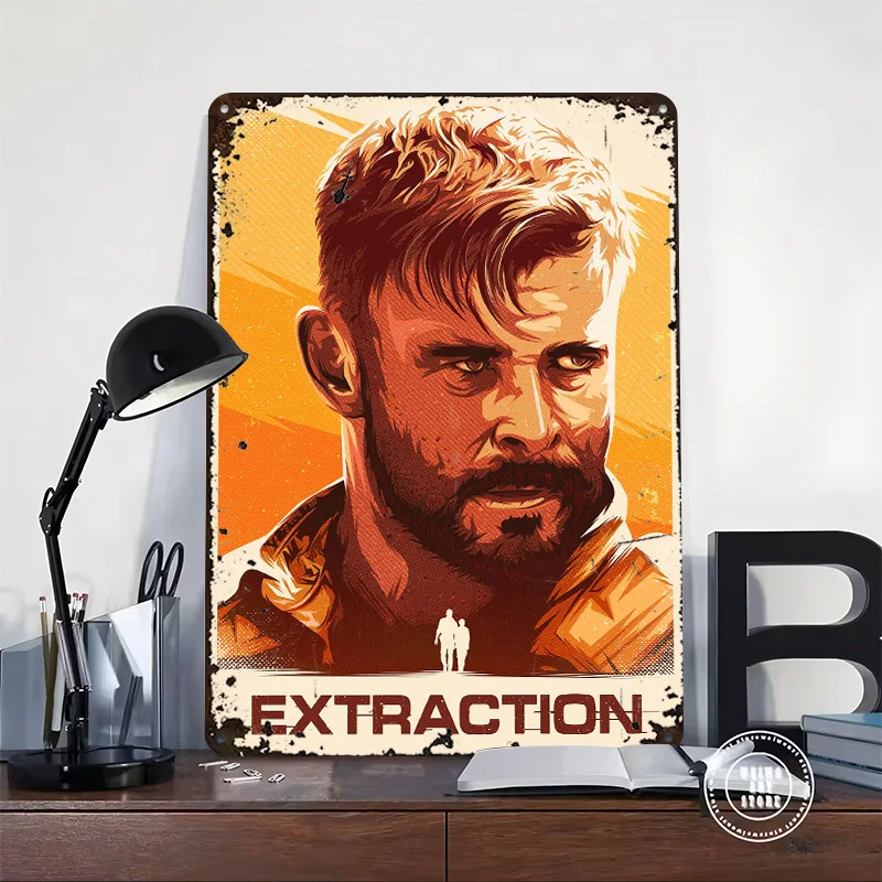 Extraction Poster Customized Vintage Metal Signs Wall Art Retro Tin Plaque for Gaming Room Decoration Cozy Home Decor Items Desk