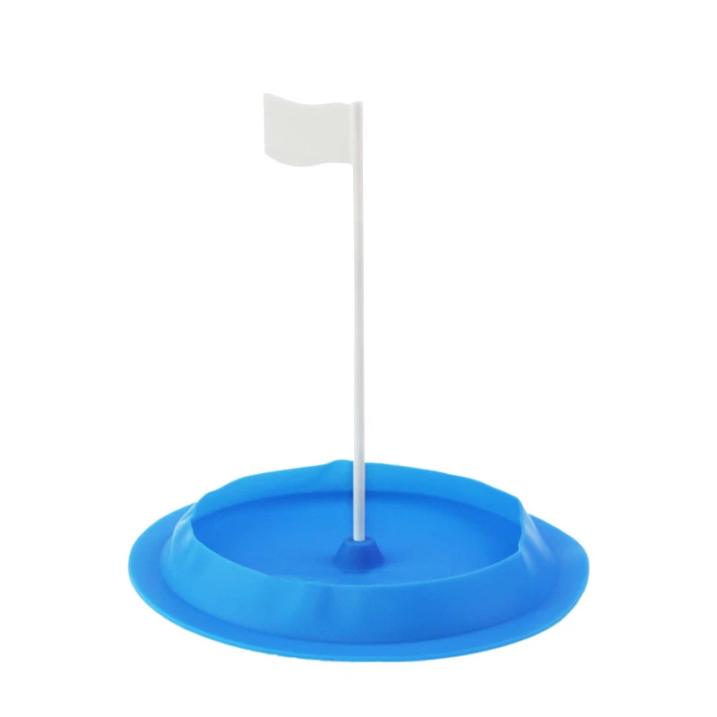 

All Direction Golf Putting Cup Soft Rubber Practice Putter Hole Green Flag Training Tool Outdoor Golf Practice Disc