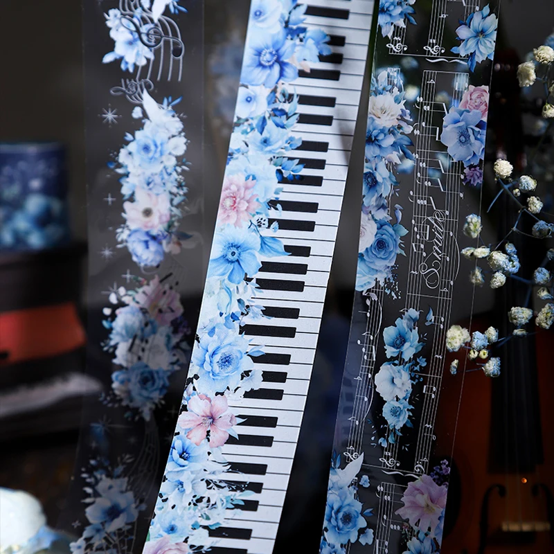 Mr. Paper 2Style 3Rolls/book Note Flower Cluster Theme PET Tape DIY Handbook Material Creative Decorative Tape