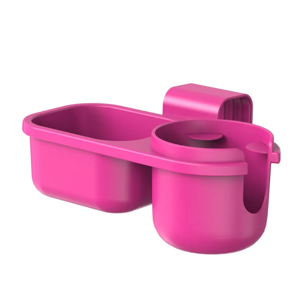 Universal Child Cup Holder Snack Tray Anti-Slip Cup Slot Side Hanging Car Seat Cup Holder 2 Compartments Kids Car Seat Cup