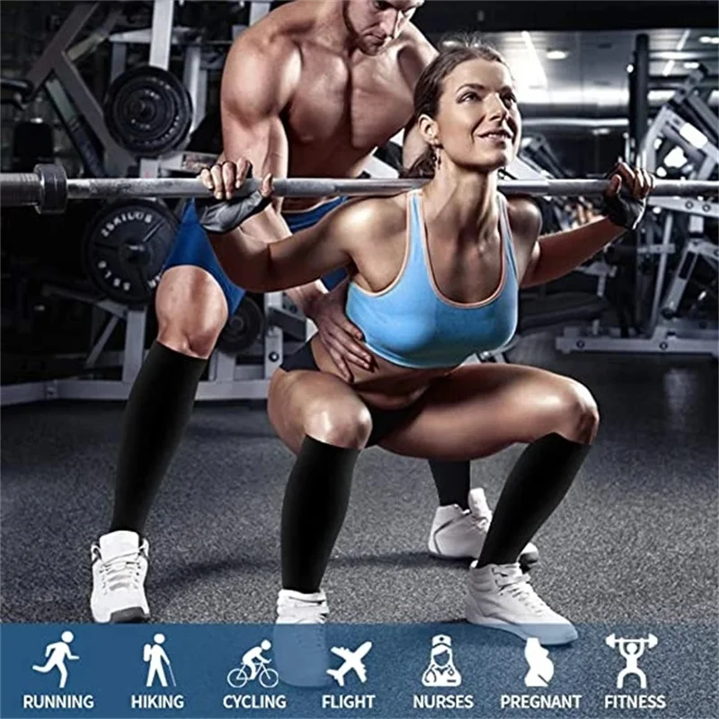 Running Men Women New Compression Socks Sports Golfs High Tube Socks For Varicose Veins Cycling Football Flight Travel Medias