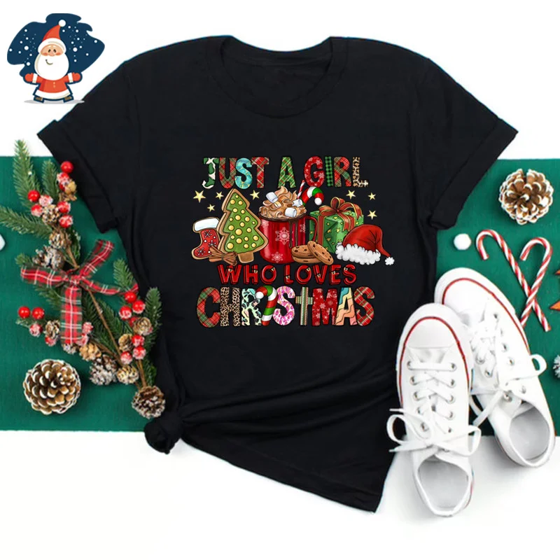 2024 3D Print Santa Claus T Shirt Christmas Trees Graphic Tee Shirts Women Y2k Fashion Short Sleeves Mens Clothing Cute T-shirts