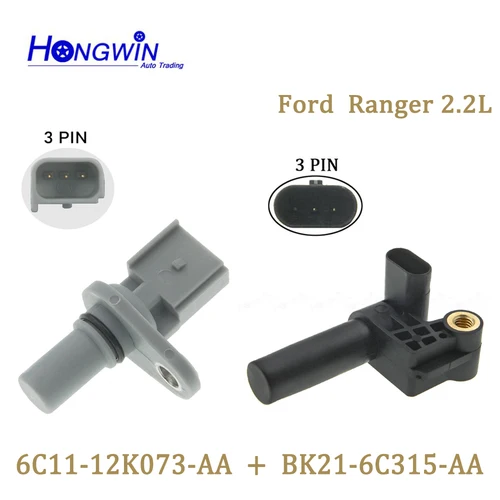 Imagen 1 del producto Juego de Sensor de posición del árbol de levas del cigüeñal para Ford Ranger 2.2L 6C1112K073AC BK21-6C315-AA BK21-6C315-AC BK216C315AA 6C11-12K073-AA