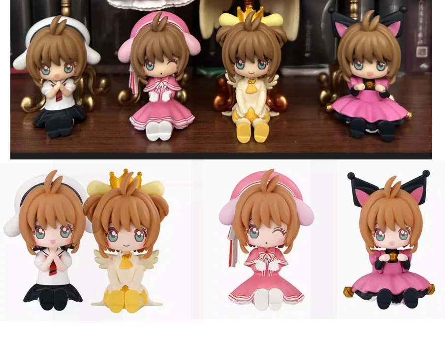 

Оригинальная японская аниме-фигурка Q версия KINOMOTO SAKURA/Daidouji tomoyo/LI SYAORAN, фигурка, коллекционная модель, игрушки для мальчика