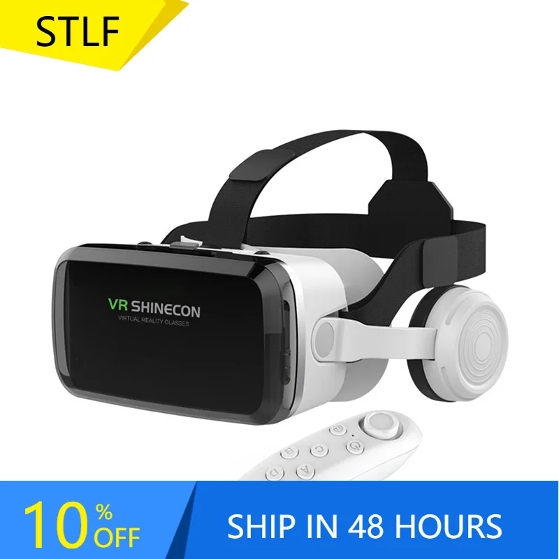 

Hot VR G04BS Headset Version 360 Panoramic Mobile Phone VR Glasses 3D Box Glasses VR with Control Remote