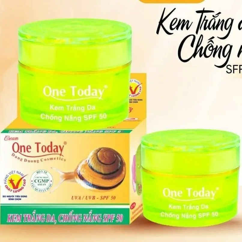 Vietnamese Whitening, Sun Protection Cream (One Day) Kem Trang Da Chong Nang SPF 50