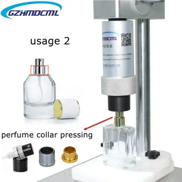 Máquina de llenado y tapado de botellas de perfume, herramienta de prensado manual para botellas de perfume