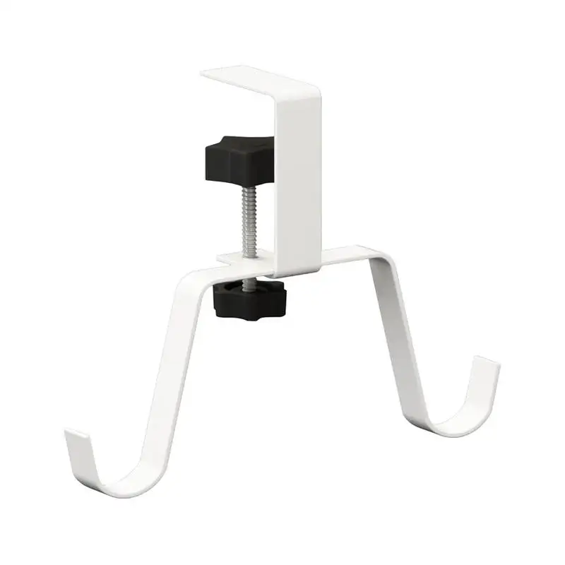 

Stand Up Desk Hook Headphone Hanger Stand No Drilling Clamp-On Under Desk Headphone Hanger For Classroom Desktop Tabletop