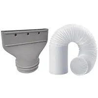 Kit de ventilation de fenêtre de climatiseur Portable, coupleur de tuyau d'échappement AC pour adaptateur de Joint de tuyau de 130mm/150mm de diamètre, tuyau d'extension 1.5m 5