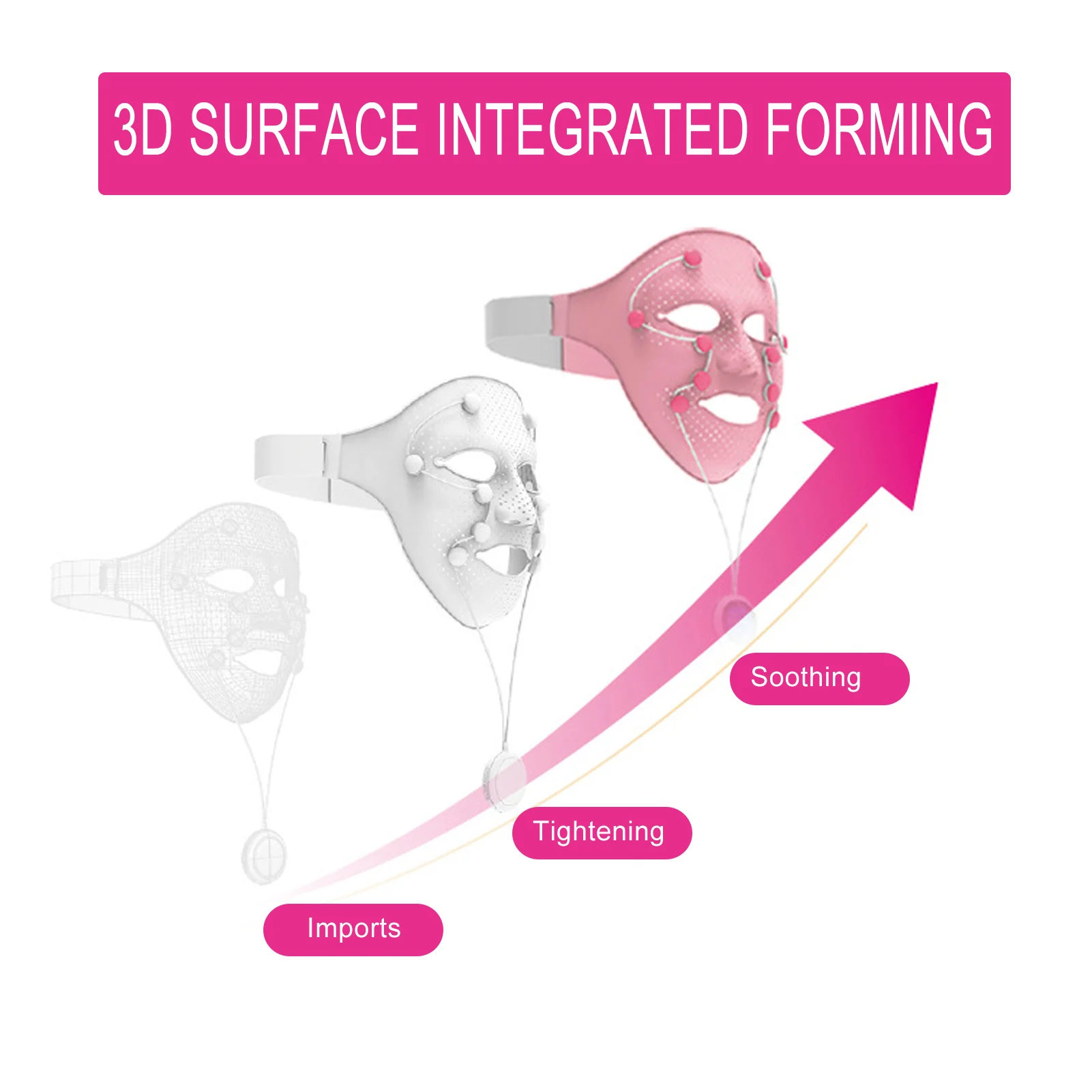 Fomis V Gezicht Massager Anti Rimpel Magneet Massage 3D Siliconen Ems Trillingen Gezicht Lifting Schoonheid Apparaat