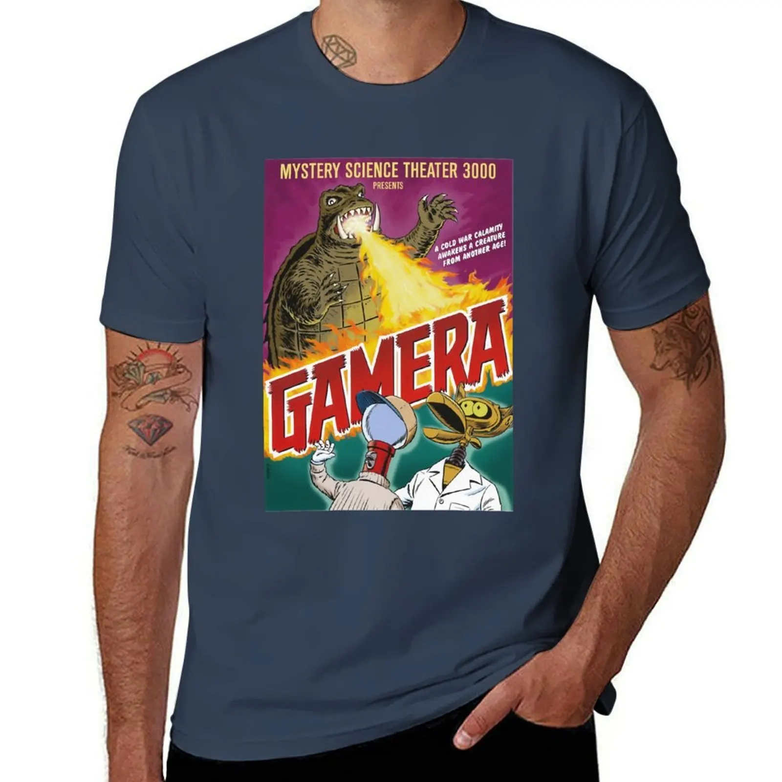 

MST3K - Gamera Classic T-Shirt Basic Simple Design Short Sleeve Shirt