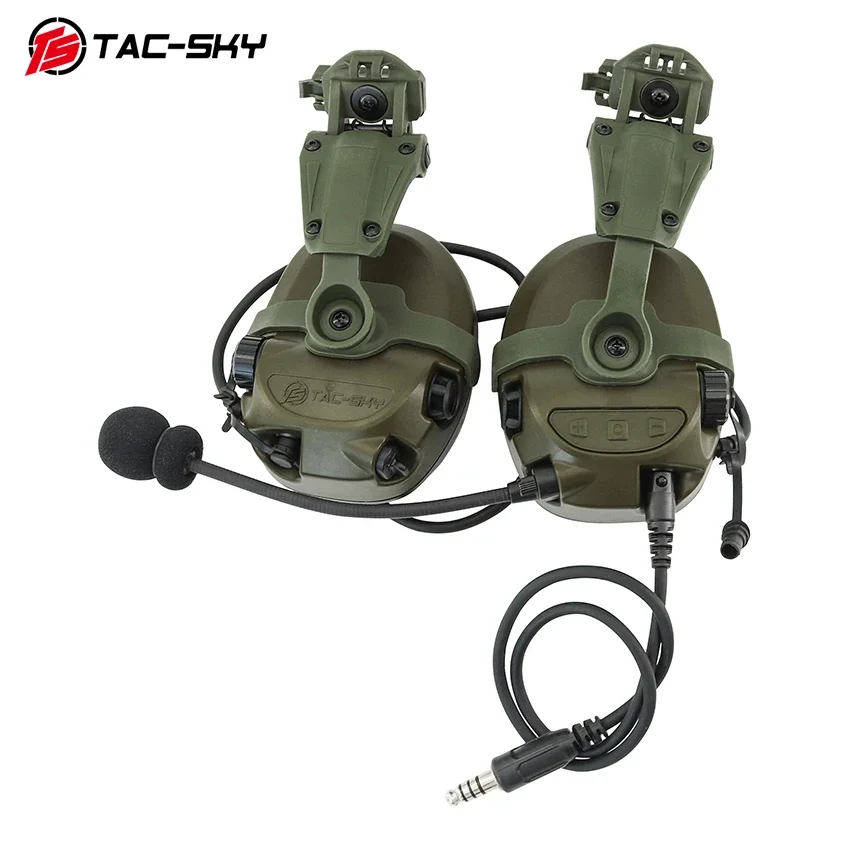 TAC-SKY Tactical Communication Sound Pickup e riduzione del rumore TAC700 cuffie da tiro cuffie Walkie-talkie con U94 V2 Ptt