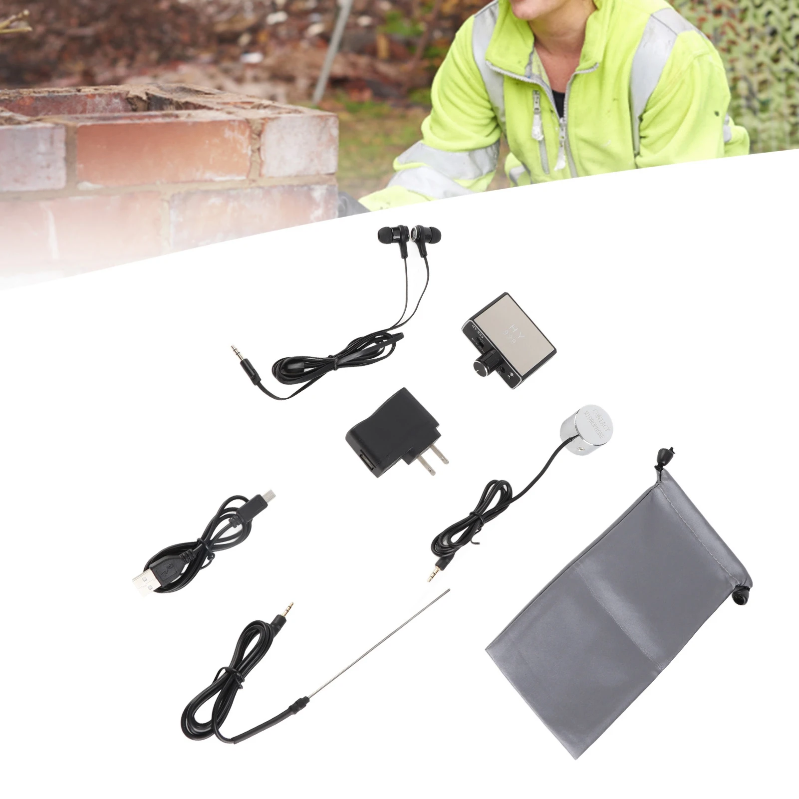 مراقبة تسرب المياه كاشف تسرب أنابيب المياه تحت الأرض تعزيز مكثف الصوت عالي القوة لبناء الموقع