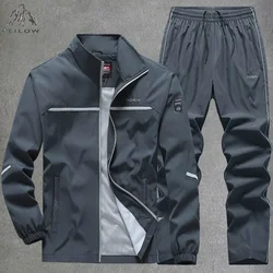 Chándal atlético para hombre, chándal informal para correr, gimnasio, chaquetas de 2 piezas, pantalones de chándal para correr, entrenamiento de fútbol, traje deportivo para hombre