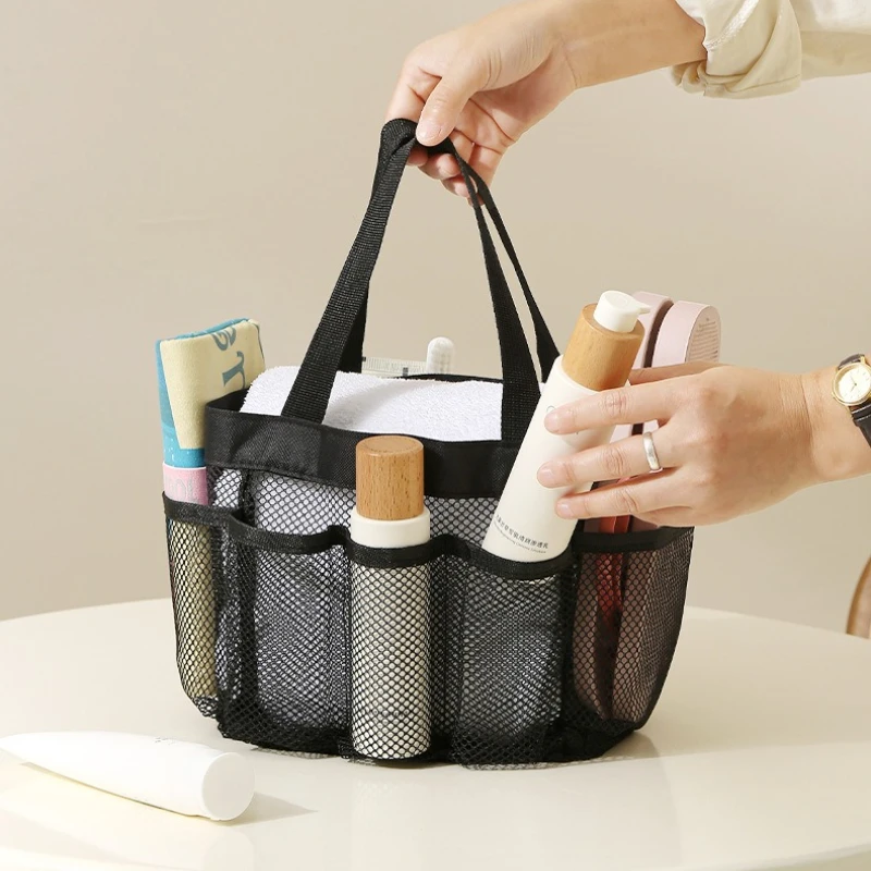 

Clear Mesh Waterproof Multipurpose Pouch Universal Organizer for Gym Bags Beach Trips Travel Accessories Essentials Storage