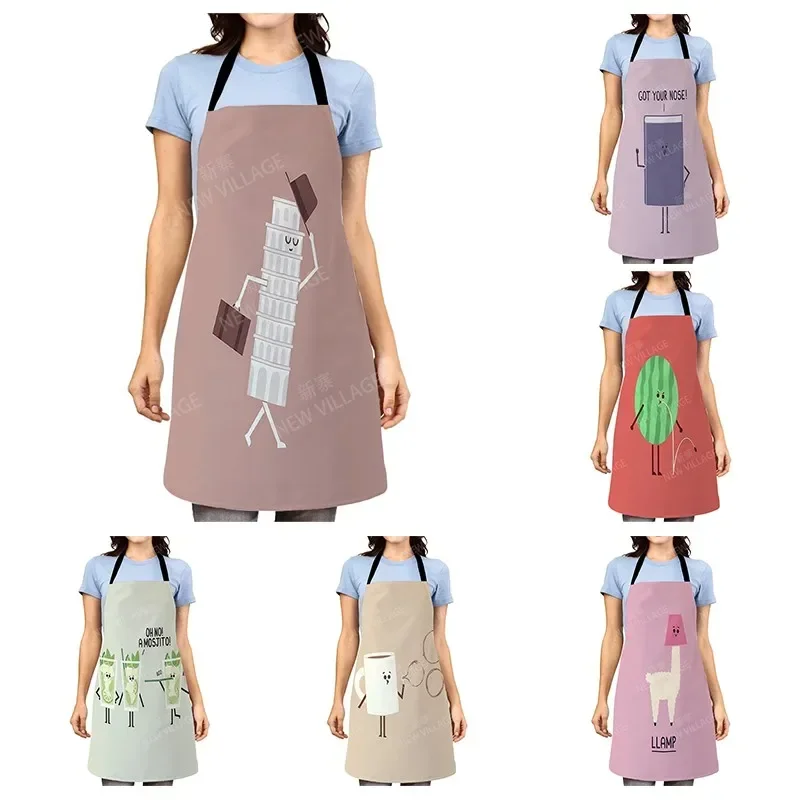 Cartoon Aesthetic Women kitchen apron kids original Children Waterproof girl princess waiter work apron oil proof kawaii cute