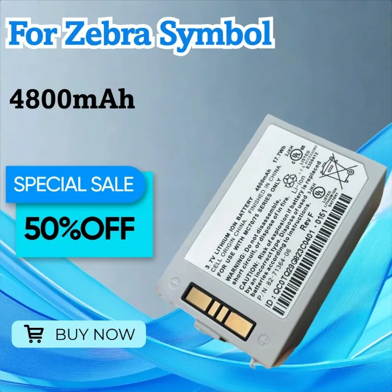 

For Zebra Symbol MC70 MC75 Collector 82-71364-06 Battery