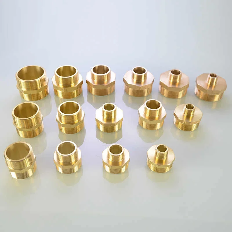 

1.2/1.5/2/2.5 Inch Double Outer Wire Direct To Wire Reducing Diameter 1/2 3/4 Inch Adapter Water Pipe Copper Fittings