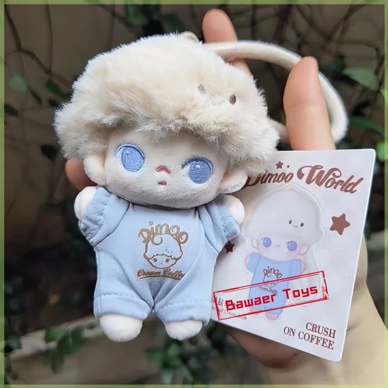 Pop Mart Dimoo World Series Soft Faced Keychain Backpack Pendant Blind Box Toys Plush Surprise Doll Action Figure Mystery Box