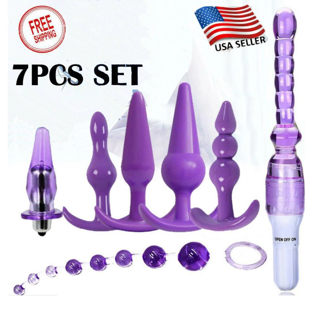 7ชิ้นชุด Anal Plug ลูกปัดวุ้นของเล่นผิว Dildo ทางเพศต่อมลูกหมาก Massager ผู้ใหญ่ Butt Plug ผู้ชายผู้หญิงเร้าอารมณ์ผลิตภัณฑ์