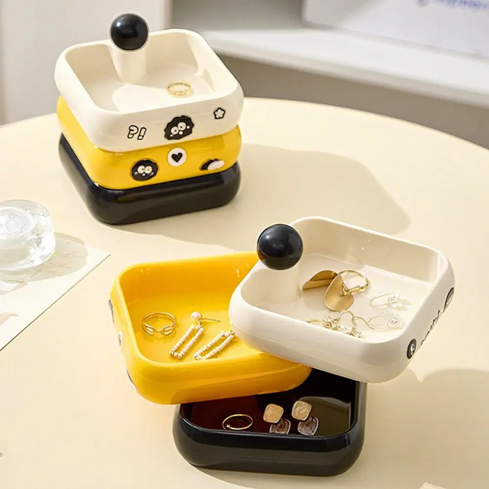 

Creative Jewelry Storage Holder 3/4 Layers 360 Degree Rotating Rotatable Jewelry Organizer Multi-Layer DIY Cosmetic Storage Box