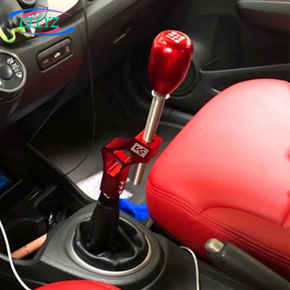 JDM 6-Color Aluminum Gear Shift Knob Lengthened Adjustable Height Rod Automatic Manual Shift Lever Extension Universal