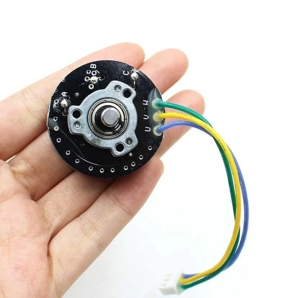 3825 الأرض النادرة المغناطيسي 38 مللي متر الدوار الخارجي ثلاث مراحل 3800 دورة في الدقيقة فرش السيارات مزدوجة الكرة تحمل DC12v #2