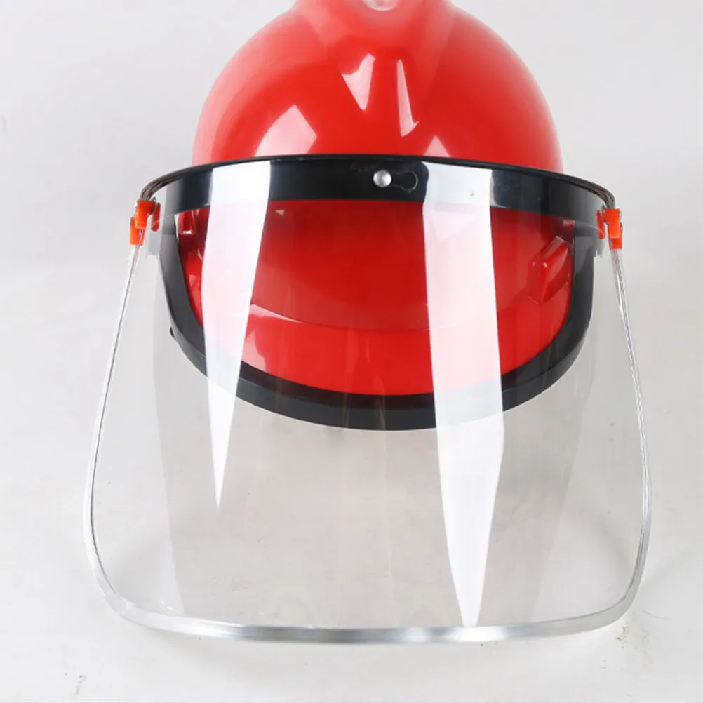 

Transparent Protective Facial Shield Hard Hat Multi-Use Safety Visor Anti-Splash Clear Mask Grinding Polishing Cutting Guard