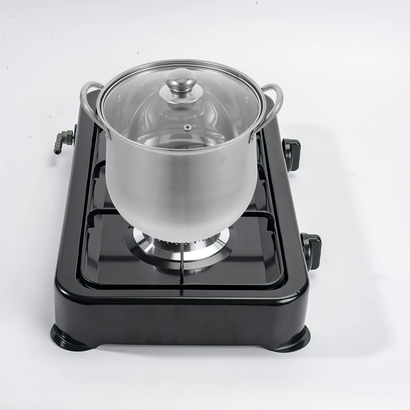 

High Waist Soup 22cm Tall Stock Cookware Stew Pot Stainless Steel Kitchen Ramen Noodle Hot Pot Saucepan Lid Reusable